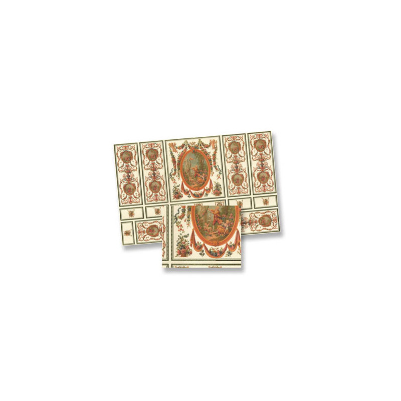 Deco Wall Panel Section, 4pc