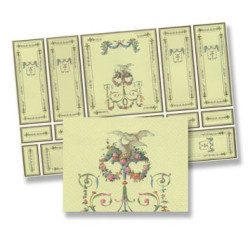 Deco Wall Panel Section, 4pc