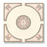 Ceiling Mosaic Panel, 4pc
