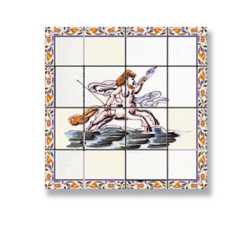 Picture Mosaic Tile Sheet, 10pc