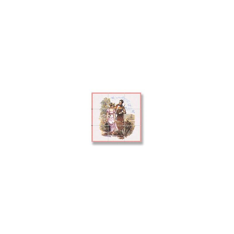 Picture Mosaic Tile Sheet, 10pc