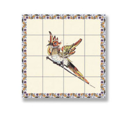 Picture Mosaic Tile Sheet, 10pc