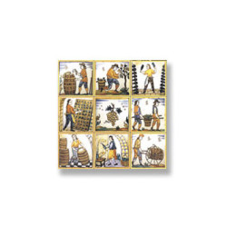 Picture Mosaic Tile Sheet, 10pc