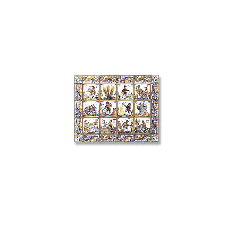 Picture Mosaic Tile Sheet, 10pc