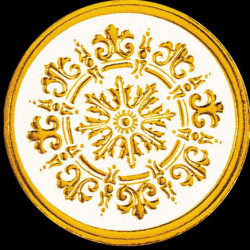 Gilded Ceiling Molding, 4pc