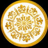 Gilded Ceiling Molding, 4pc