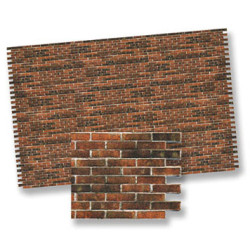 Dk Brick Wall Material, 4pc