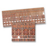 Ornament Brick Wall Mtr, 4pc
