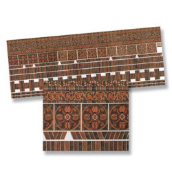 Ornament Dk Brick Mtr, 4pc