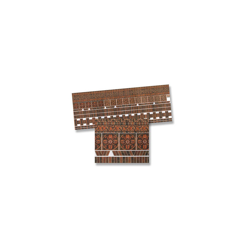 Ornament Dk Brick Mtr, 4pc