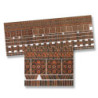 Ornament Dk Brick Mtr, 4pc