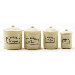Canister Set/4/ivory