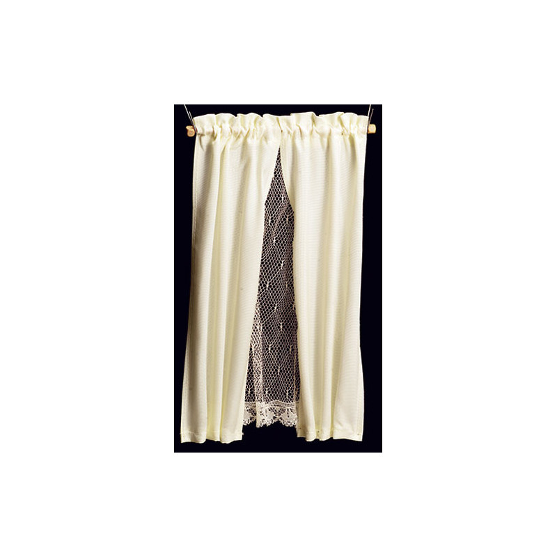 Curtain: Champagne/Ecru Lace