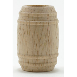 Unfinished Wooden Barrel