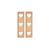 Shutters - Heart Cutouts, 1 Pair