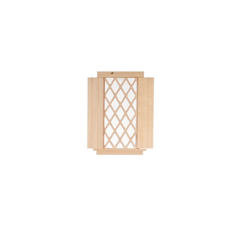 Single Window, Diamond Pattern with Shutters