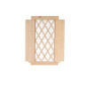 Single Window, Diamond Pattern with Shutters
