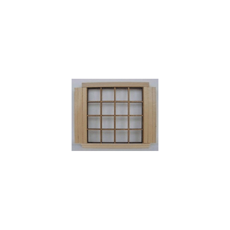 Double Window, 16 Pane with Shutters