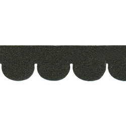 Black Fishscale Asphalt Shingles, 157 Square Inch