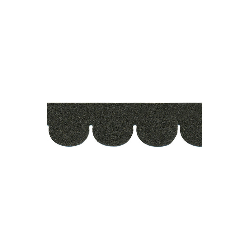Black Fishscale Asphalt Shingles, 157 Square Inch