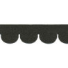 Black Fishscale Asphalt Shingles, 157 Square Inch