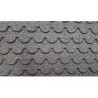 Rounded Tab Asphalt Shingles, Black