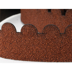 Red Rounded Tab Asphalt Shingles