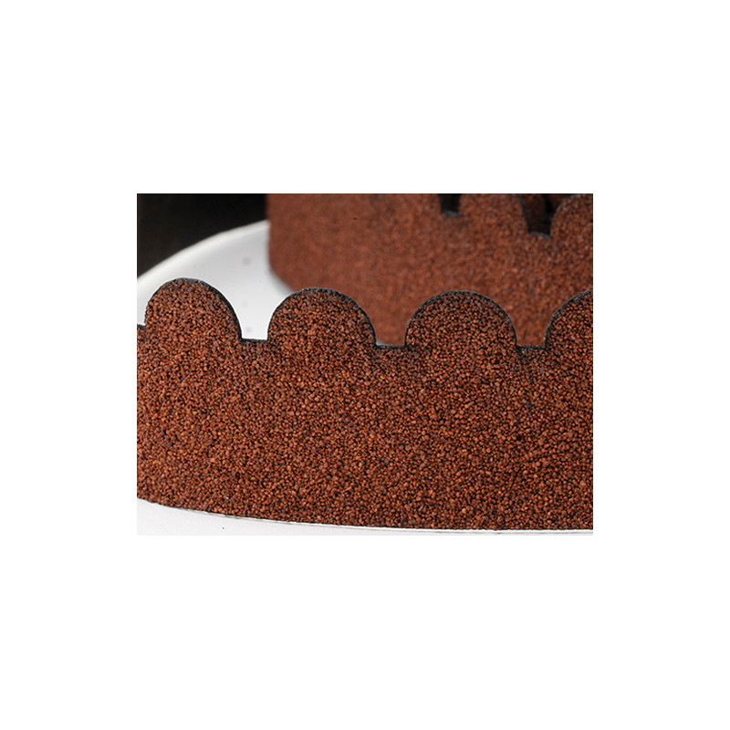 Red Rounded Tab Asphalt Shingles