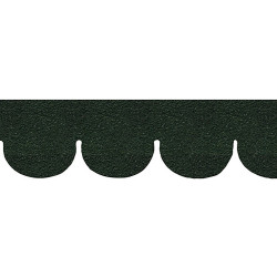 Green Fishscale Asphalt Shingles, 157 Square Inch