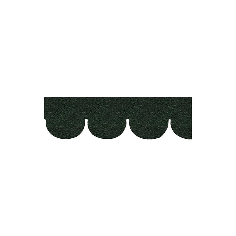 Green Fishscale Asphalt Shingles, 157 Square Inch