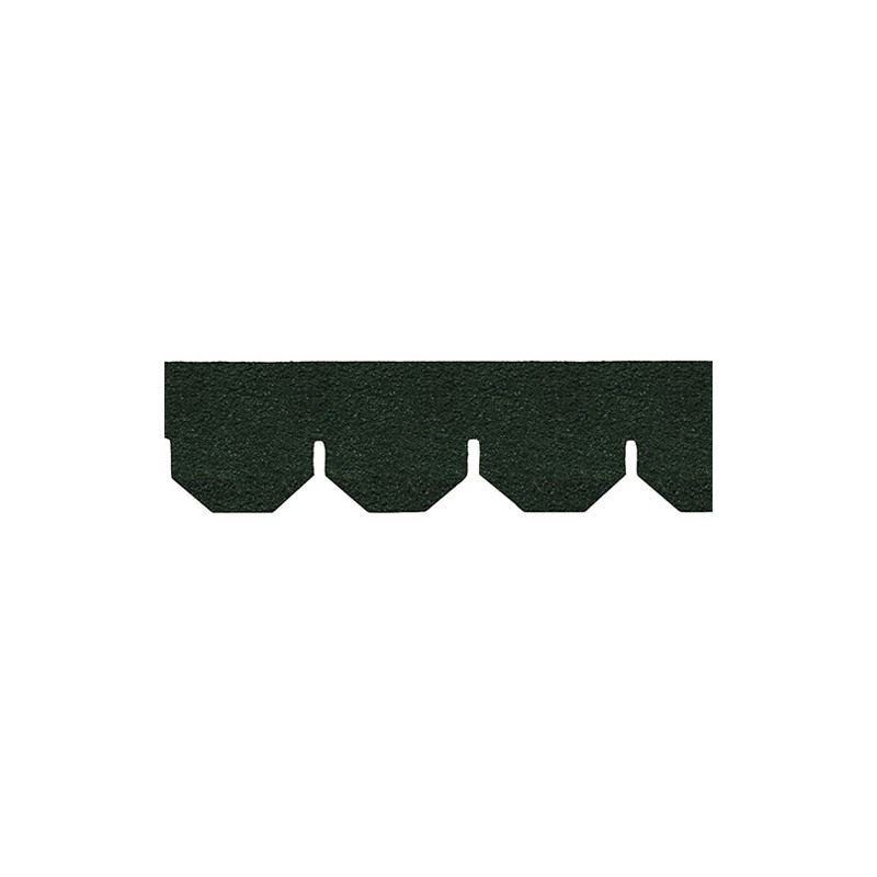 Green Hexagon Asphalt Shingles, 157 Square Inches