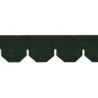 Green Hexagon Asphalt Shingles, 157 Square Inches