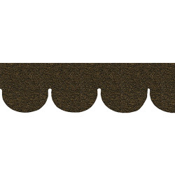 Brown Fishscale Asphalt Shingles, 157 Square Inch