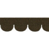 Brown Fishscale Asphalt Shingles, 157 Square Inch