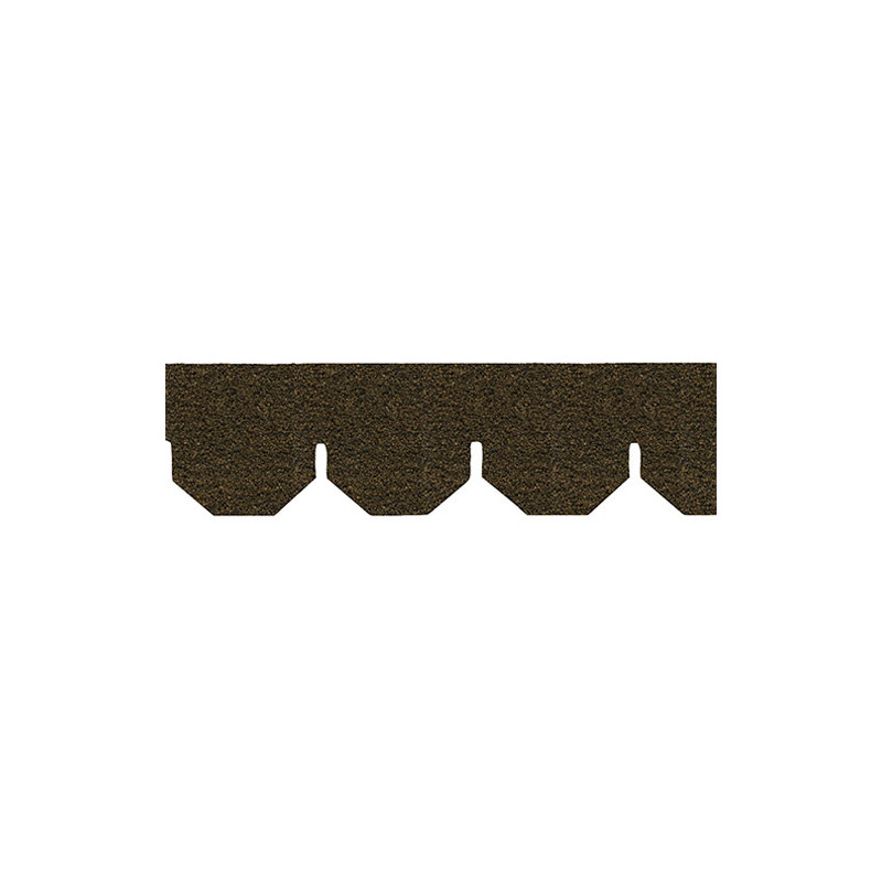 Brown Hexagon Asphalt Shingles, 157 Square Inches
