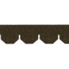 Brown Hexagon Asphalt Shingles, 157 Square Inches