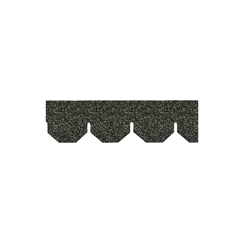 Salt & Pepper Hexagon Asphalt Shingles, 157 Sq In