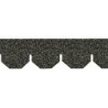 Salt & Pepper Hexagon Asphalt Shingles, 157 Sq In