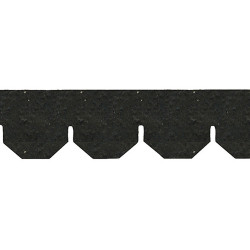 Plain Hexagon Asphalt Shingles, 157 Square Inches