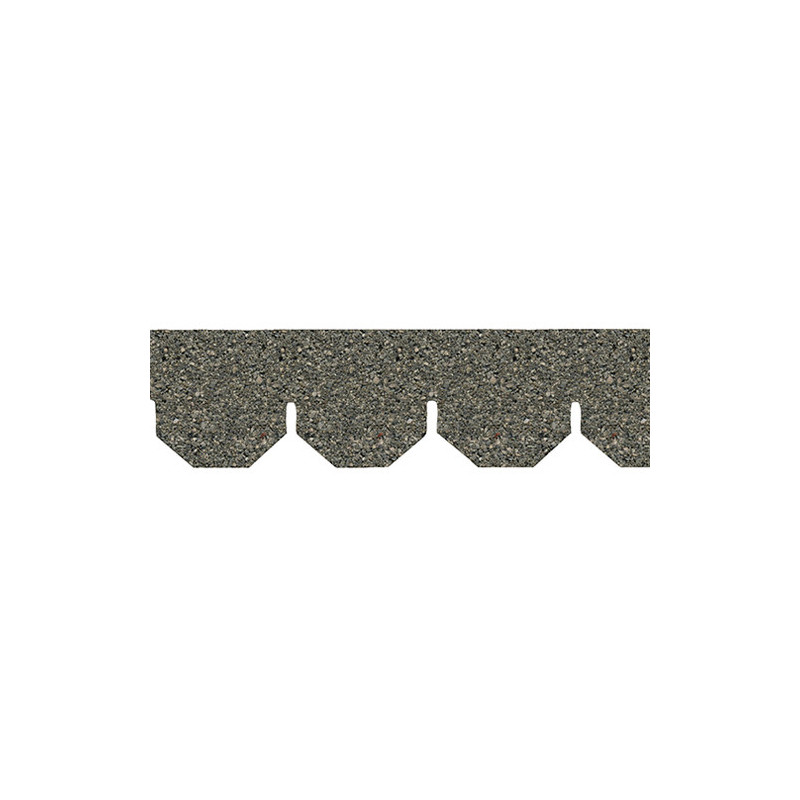 Grayblend Hexagon Asphalt Shingles, 157 Square In