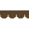 Tan Hexagon Asphalt Shingles, 157 Square Inches