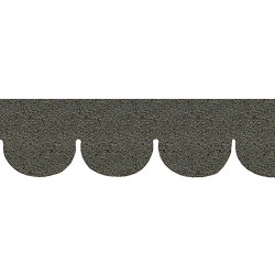 Gray Fishscale Asphalt Shingles, 157 Square Inches