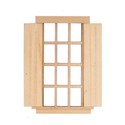 6 Over 6 Window with Shutters
