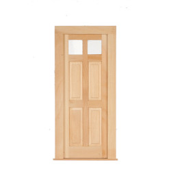 Front 4 Raised Panel Door, 2 glass