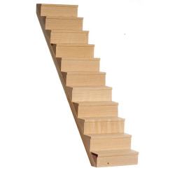 Staircase with Treads, 10 Inches