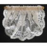 Valance:  Lace with Balloon Valance,Ecru