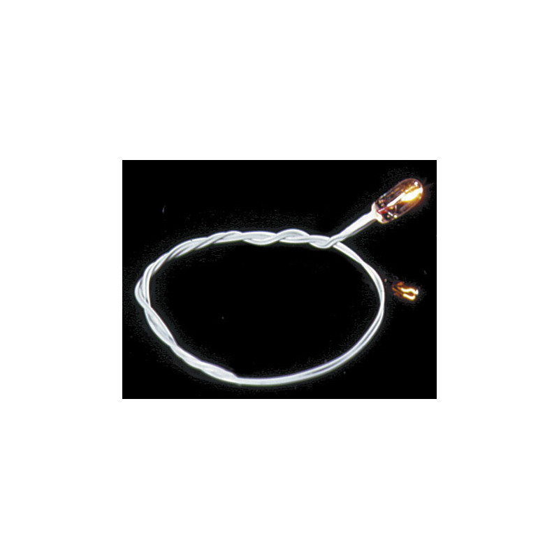 12V G.O.W. Bulbs W/8 Inch White Wire, Bulk 100Pc