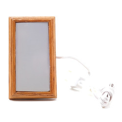 Modern Wood Ceiling Light with Removable Shade