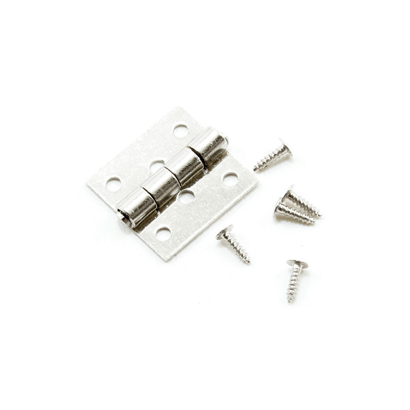 Butt Hinges With Nails, 4/Pk, Satin Nickel