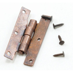 H Hinges with Nails, Oil Rubbed Bronze, 4/Pk